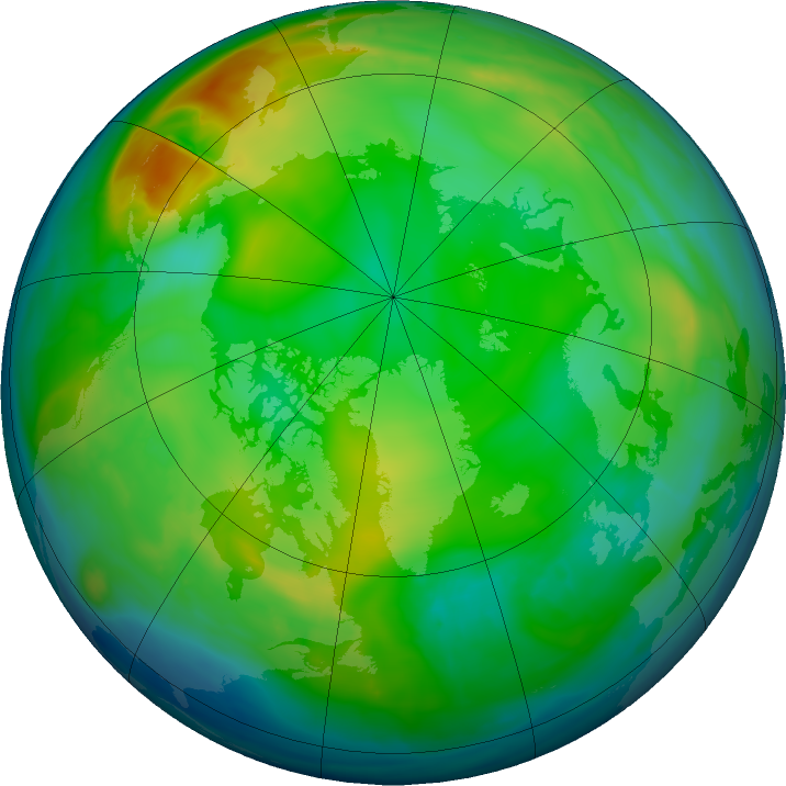 Arctic ozone map for 13 December 2015